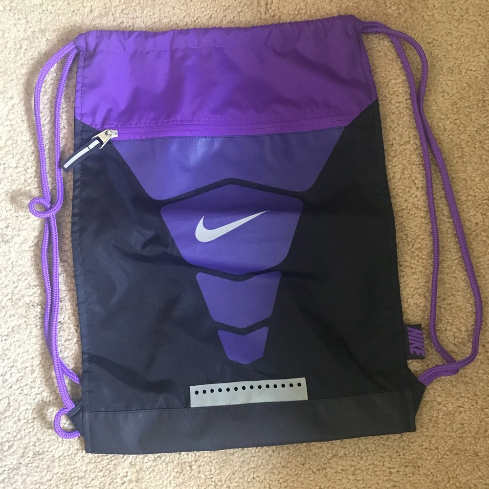 Nike Purple Drawstring Bag